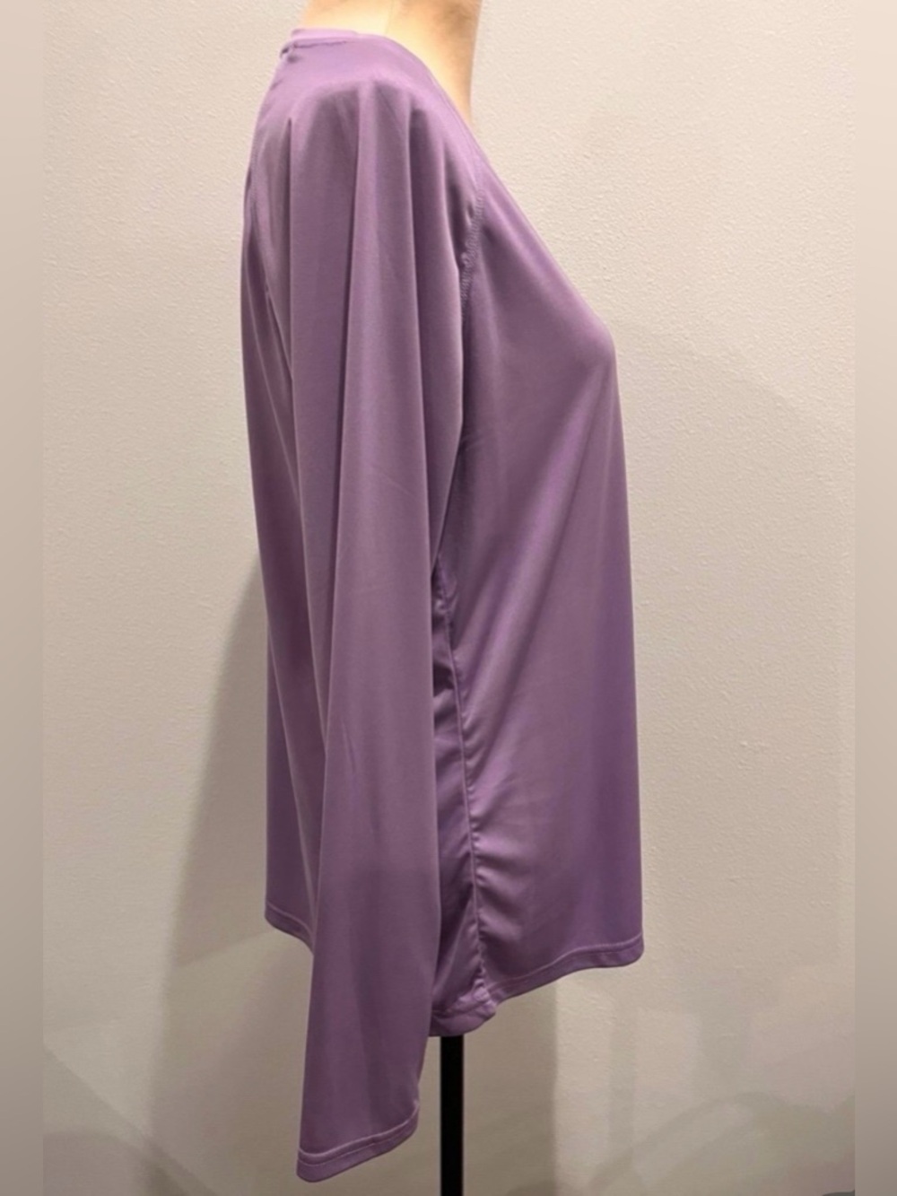 Women's UPF 50+ Long Sleeve Performance Shirt- Lavender - Picture 3 of 5